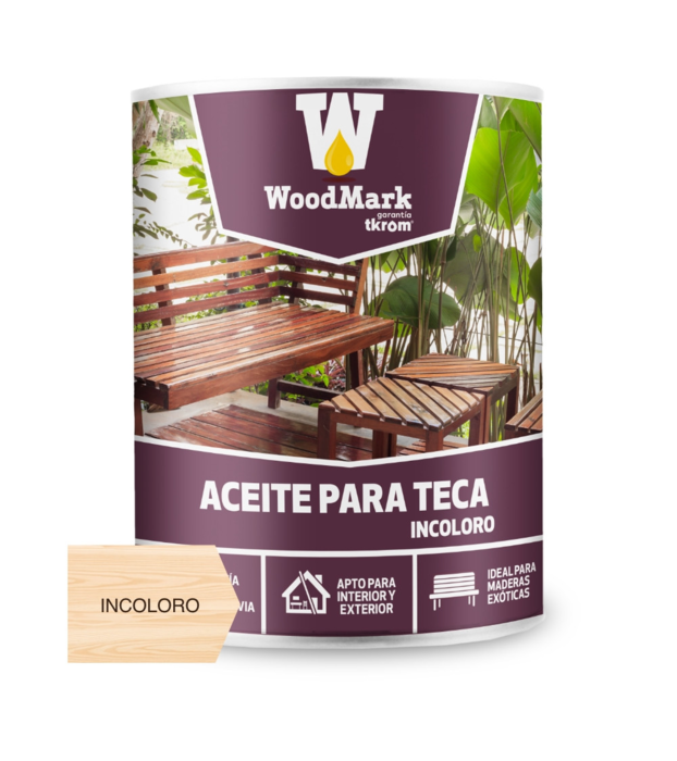 WOODMARK ACEITE PARA TECA INCOLOR 750ml