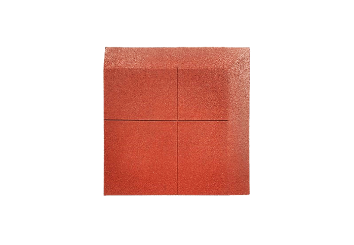 LOSETA CAUCHO ESQUINAS VERDE 1X1 4CM
